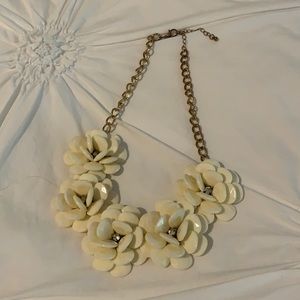 Flower statement necklace